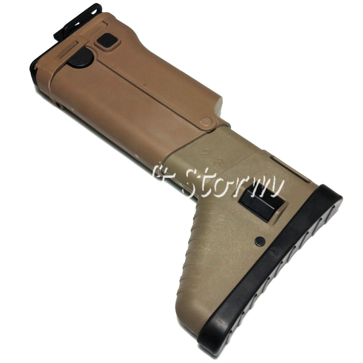 Airsoft Tactical Gear D-Boys Side Folding Retractable Stock for SCAR AEG Tan