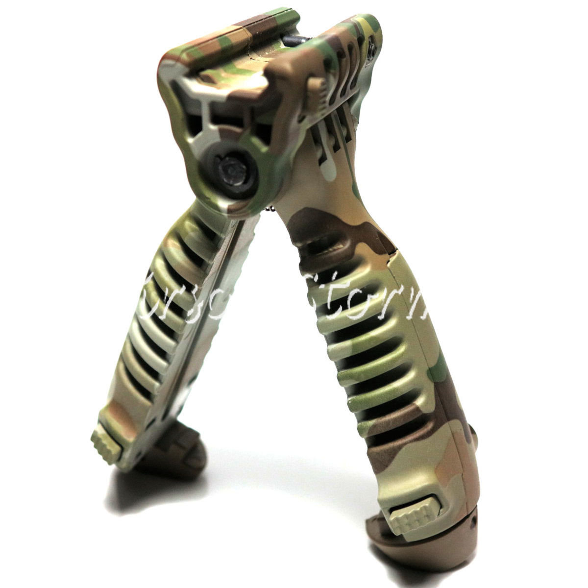 Airsoft Tactical Gear 20mm RIS Spring Total Bipod Foregrip Grip Multi Camo