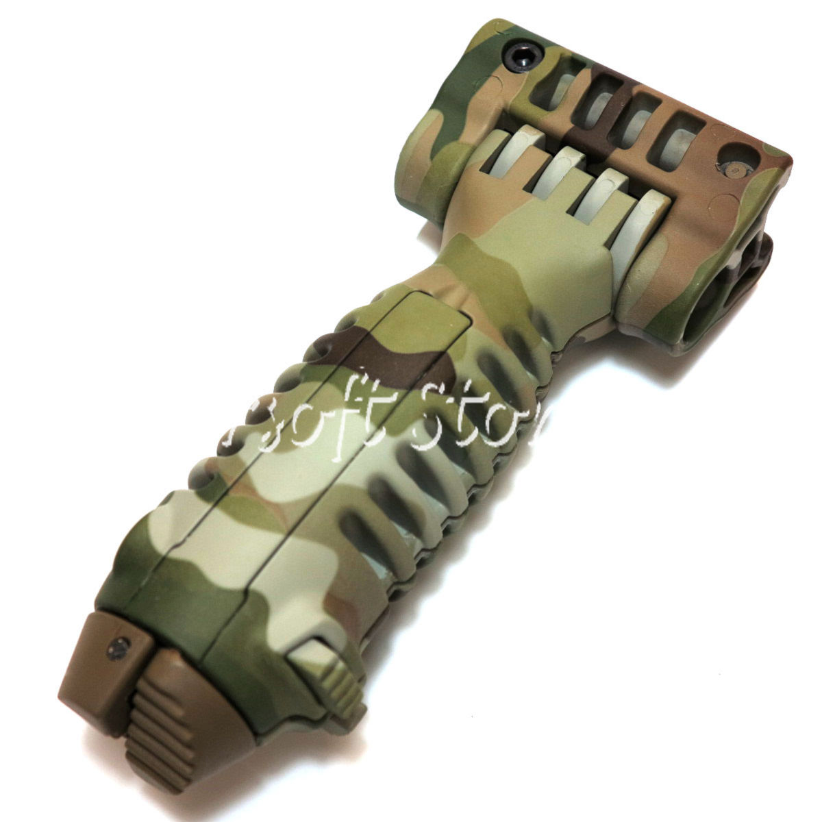 Airsoft Tactical Gear 20mm RIS Spring Total Bipod Foregrip Grip Multi Camo