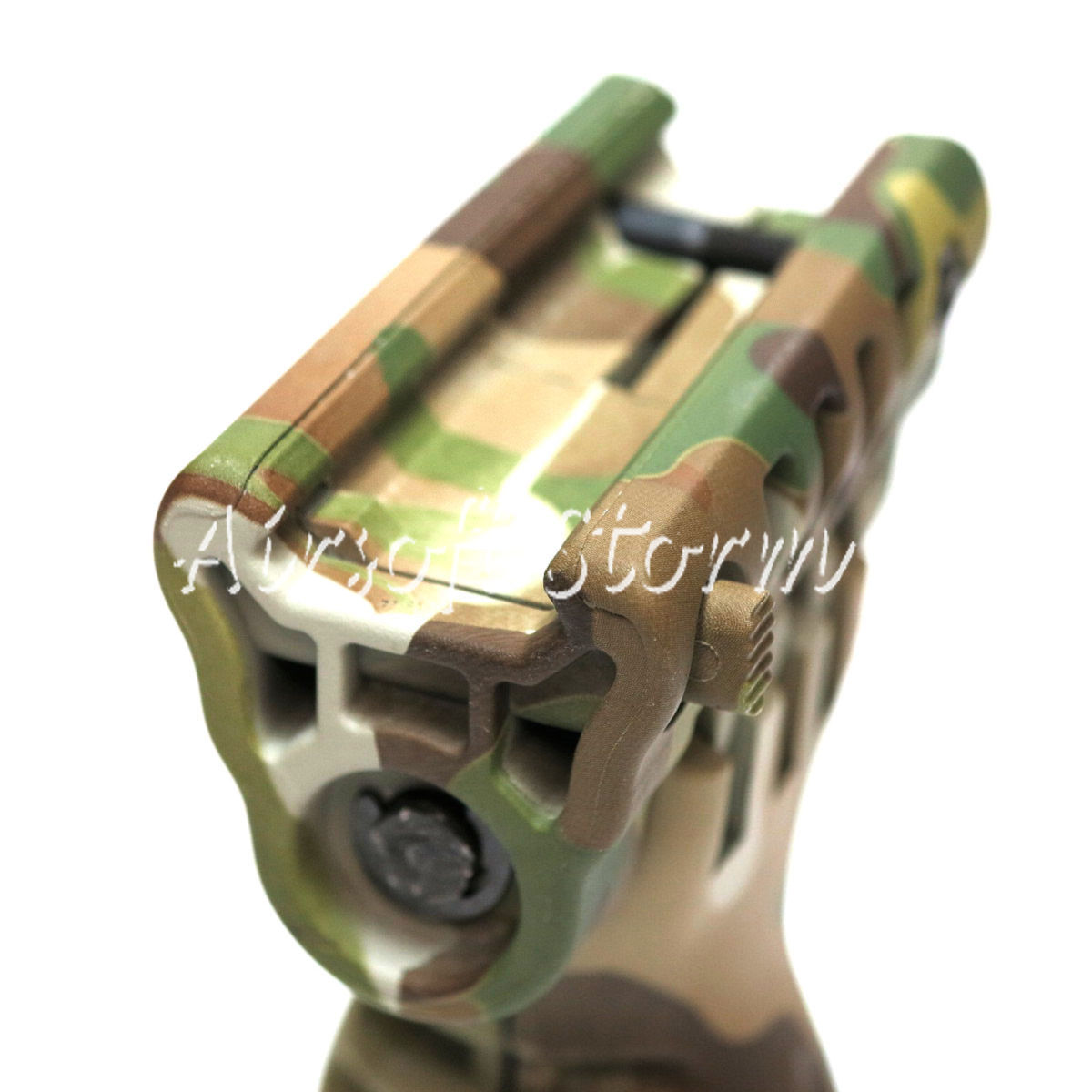 Airsoft Tactical Gear 20mm RIS Spring Total Bipod Foregrip Grip Multi Camo - Click Image to Close