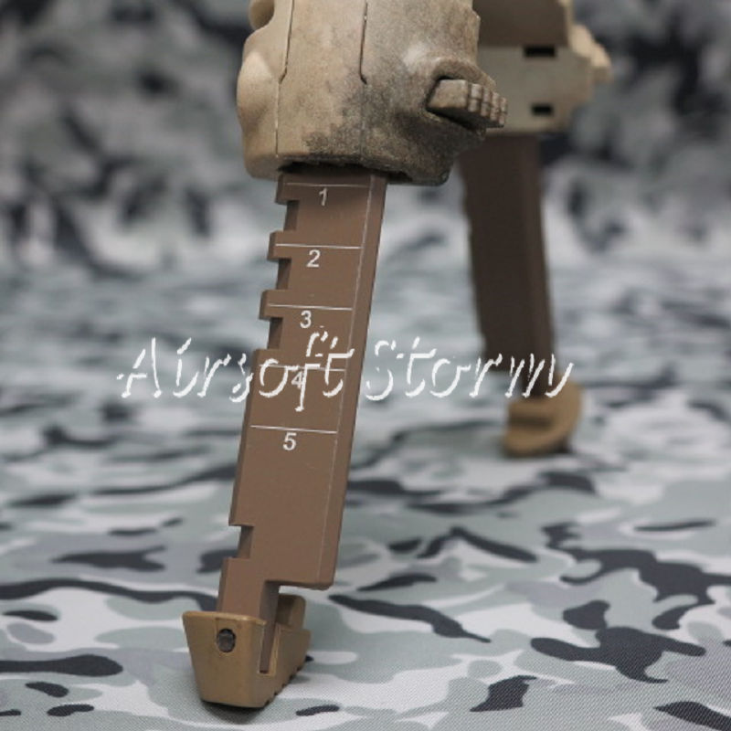 Airsoft Tactical Gear 20mm RIS Spring Total Bipod Foregrip Grip A-TACS Camo - Click Image to Close