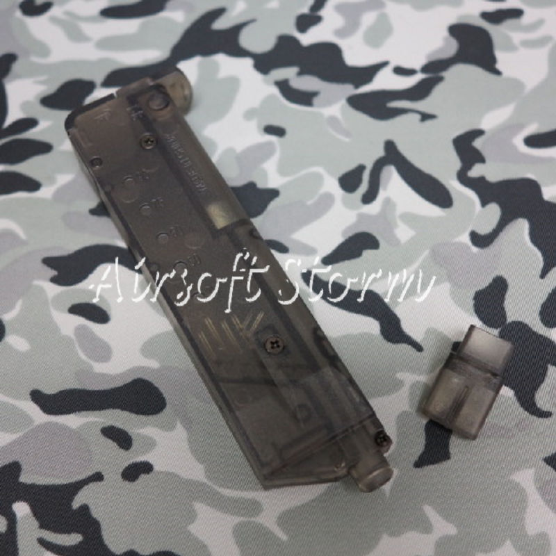2pcs Airsoft AEG Shooting Gear Pistol Magazine Shape 90rd Speed BB Loader - Click Image to Close