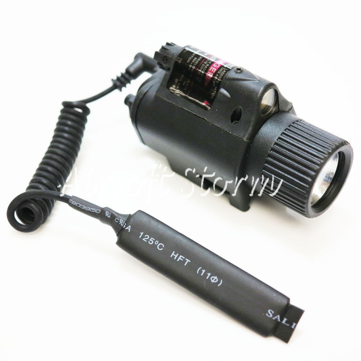 AEG Shooting Gear 2in1 65Lm Xenon Tactical Flashlight & Red Laser