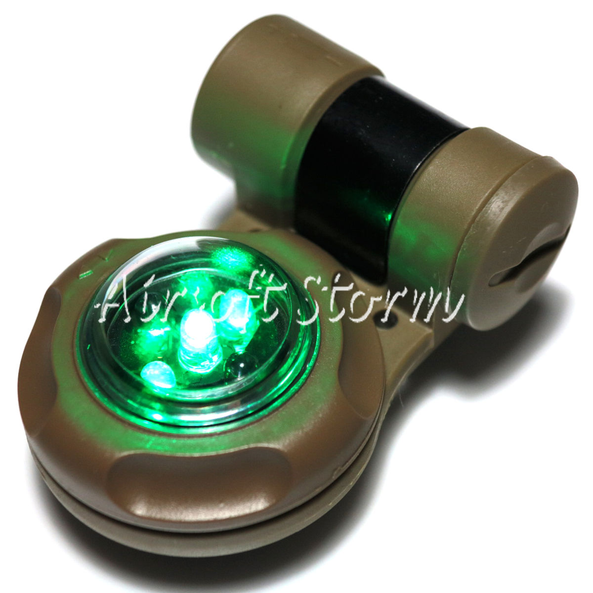Element Green & IR LED Safety Signal Strobe Light Seals Dark Earth