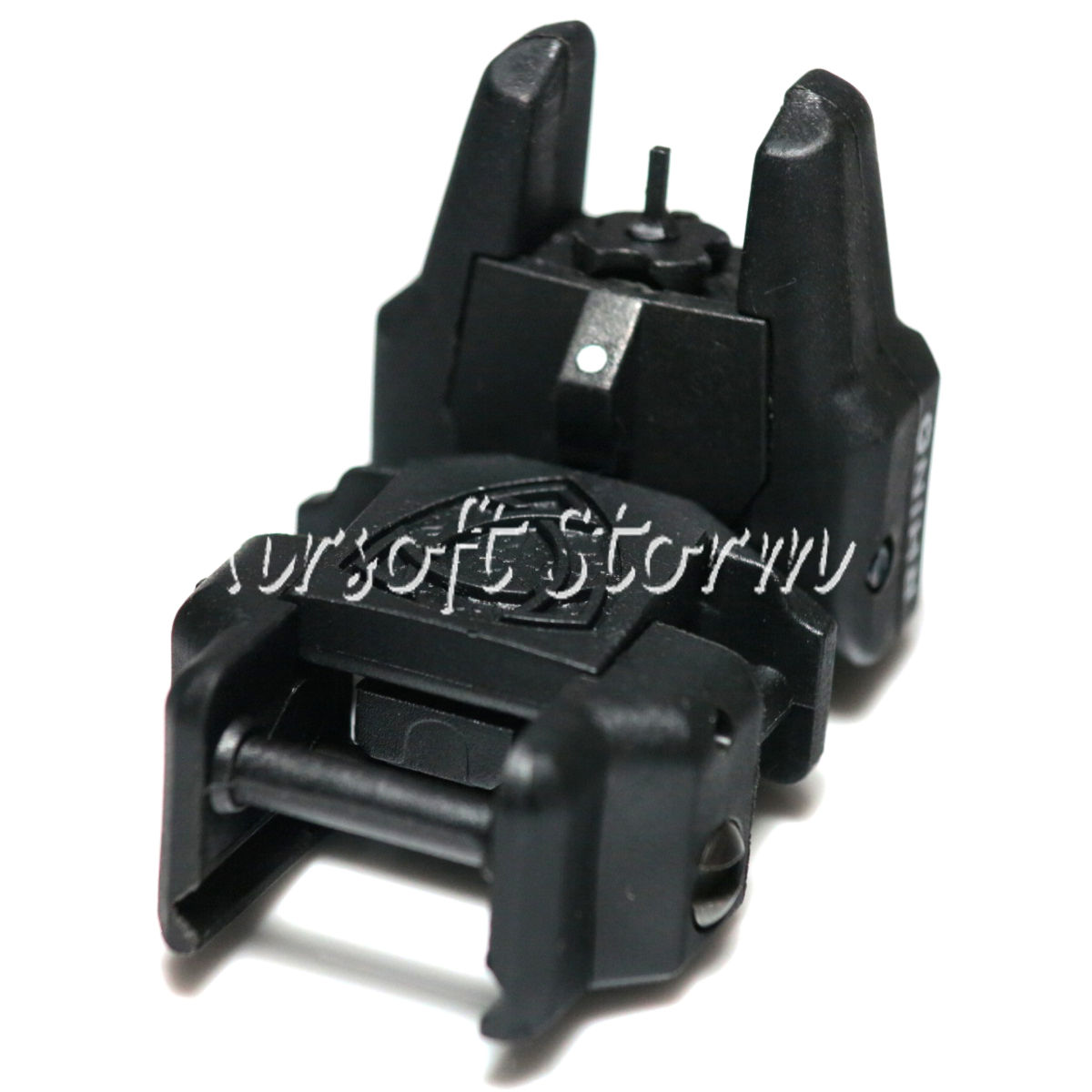 Tactical Gear APS Rhino Auxiliary Flip Up Front Sight Black