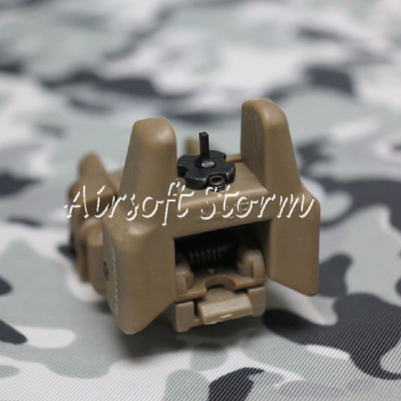 Tactical Gear APS Rhino Auxiliary Flip Up Front Sight Brown