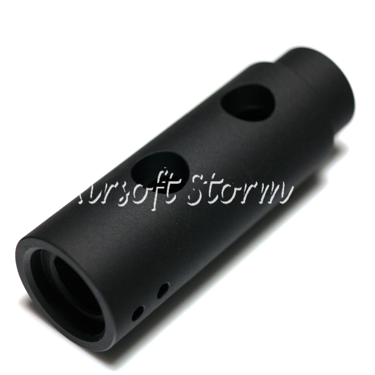 Shooting Gear APS Mini Y Comp Muzzle Flash Hider 14mm CW Black