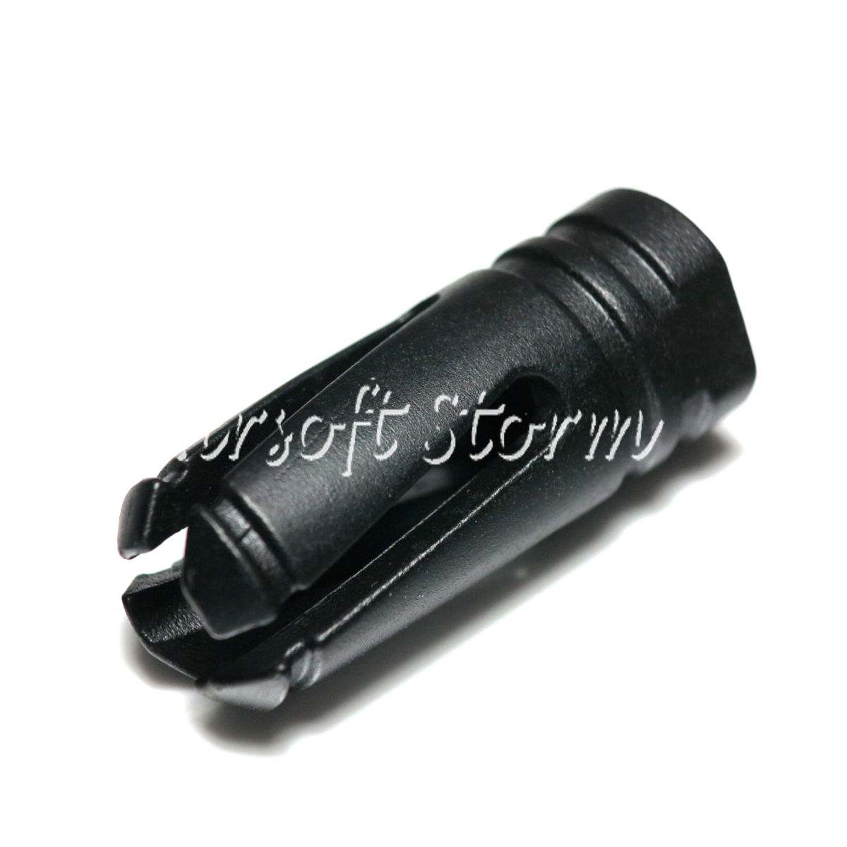 Shooting Gear APS Vortex Muzzle Flash Hider 14mm CCW Black - Click Image to Close