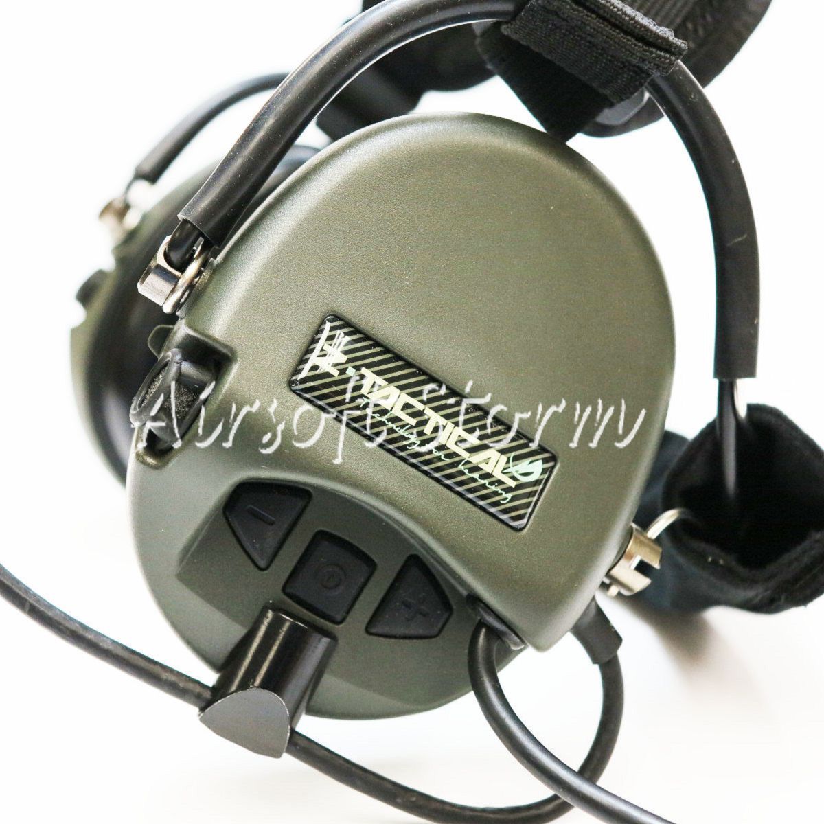 Airsoft Gear SWAT Z Tactical TCI Liberator II Neckband Headset Olive Drab OD/Black - Click Image to Close