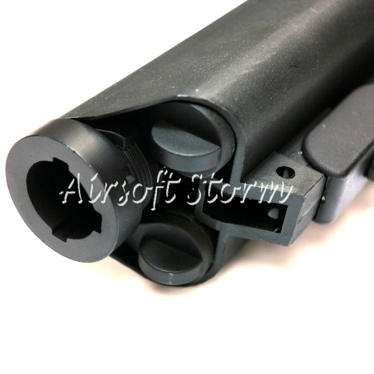 Airsoft Tactical Gear APS ASR Crane Stock for M4/M16 AEG Black - Click Image to Close