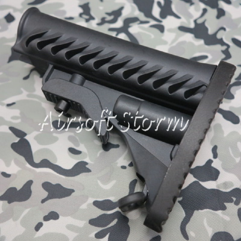 Airsoft Tactical Gear APS Battle Tele Style Stock for M4/M16 AEG Black