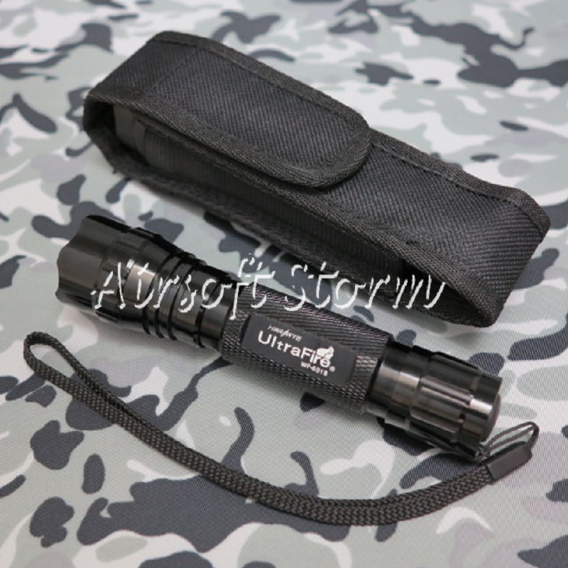 UltraFire 501B G90 105 Lm Lumens Xenon Flashlight Torch with Pouch - Click Image to Close