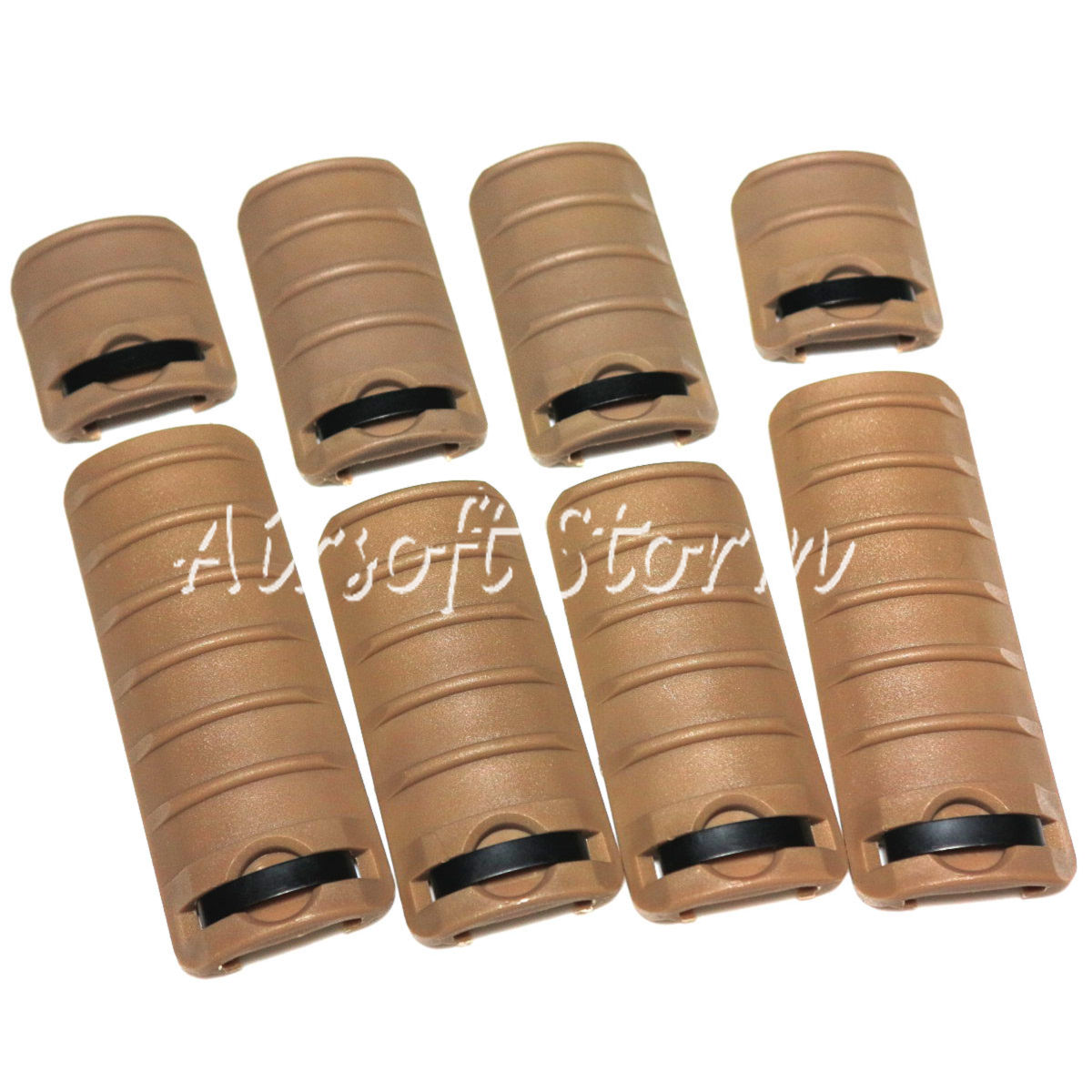 Shooting Tactical Gear 8pcs Set ENERGY Knight's Type 2/4/5/6 Ribs Rail Cover Panel Desert Tan - Click Image to Close