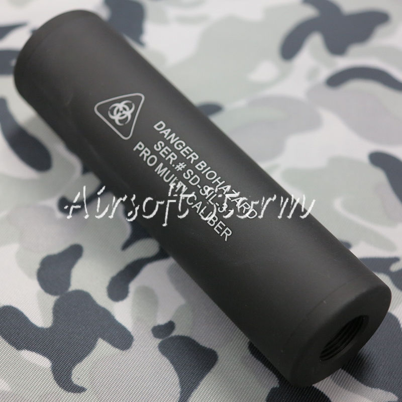 Shooting Gear Spartan Doctrine Pro CAL Airsoft Silencer (Danger Biohazard, 14mm CW/CCW) - Click Image to Close