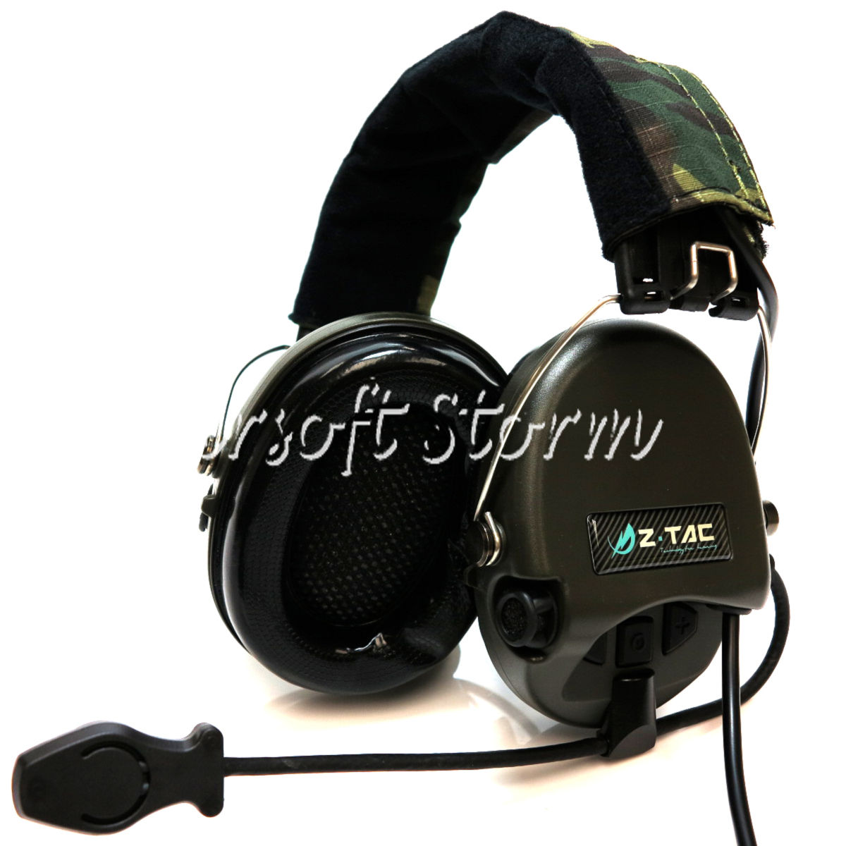 Airsoft Gear SWAT Element Sordin Style Tactical Headset Woodland Camo