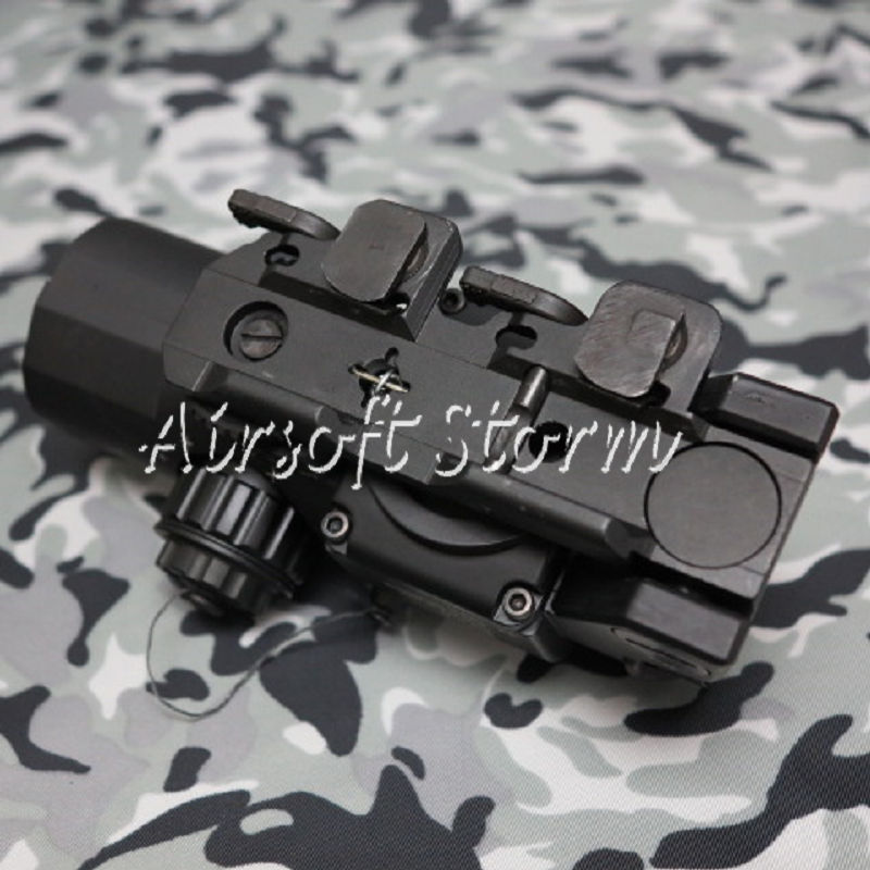 SWAT Gear Tactical 4x Elcan SpecterDR Type Red Green Dot Sight Scope Black - Click Image to Close