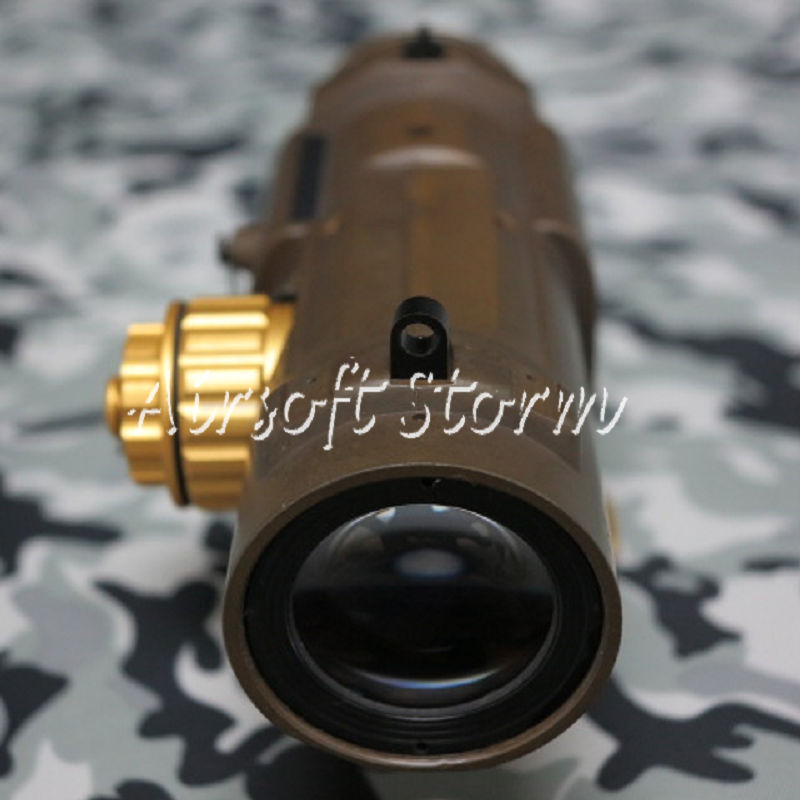 SWAT Gear Tactical 4x Elcan SpecterDR Type Red Green Dot Sight Scope Brown Tan