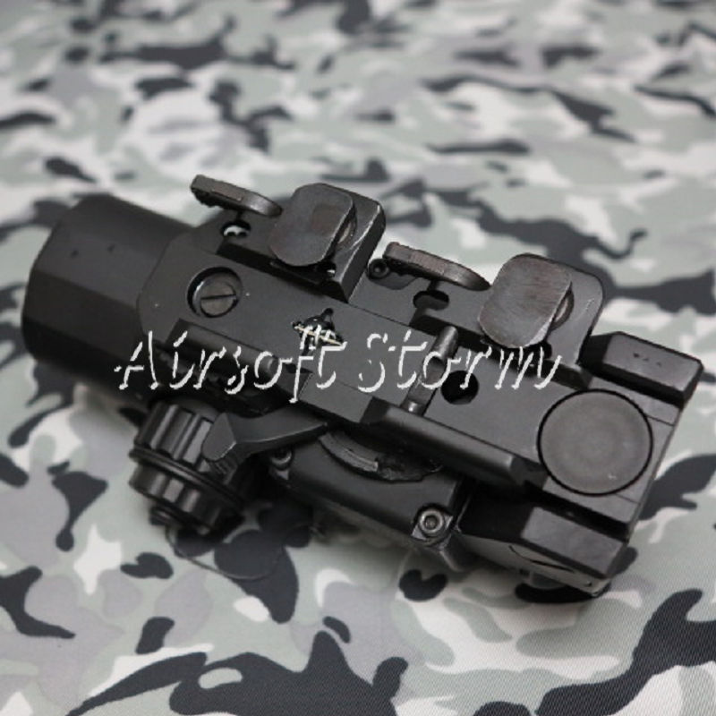 SWAT Gear Tactical 1-4x Red Green Dot Sight Scope Black - Click Image to Close