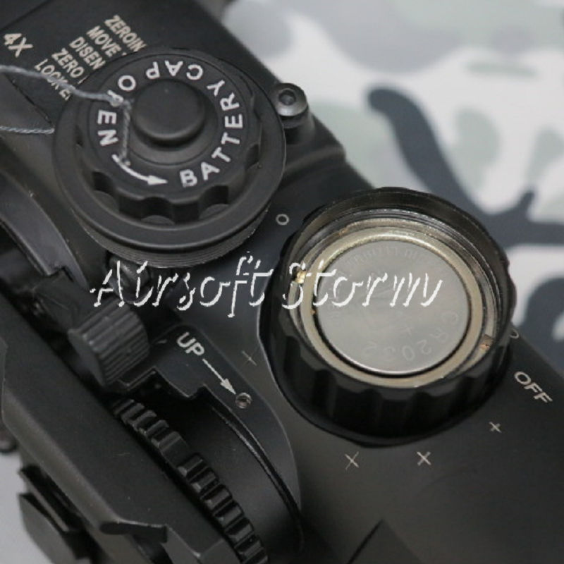SWAT Gear Tactical 1-4x Red Green Dot Sight Scope Black