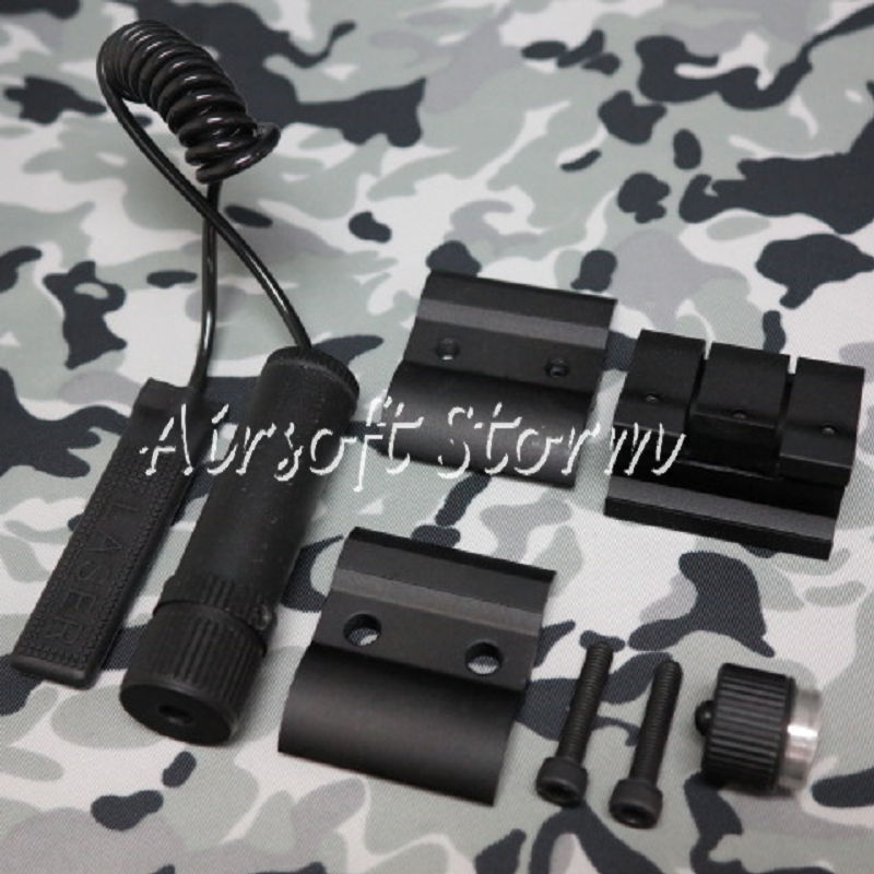 LXGD Tactical Gear Rifle Red Laser Sight Pointer with Barrel & RIS Mount JG-5B