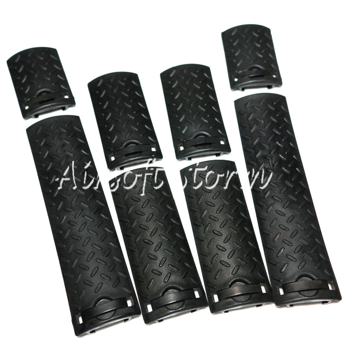 Shooting Tactical Gear 8pcs Set ENERGY Skidproof Texture Type Rail Cover Panel Black