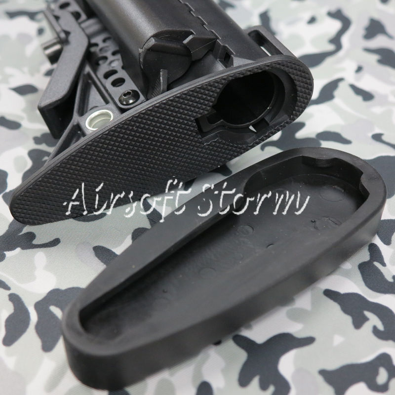 Airsoft Tactical Gear D-Boys MOD Crane Stock for Airsoft AEG M4 / M16 Black - Click Image to Close