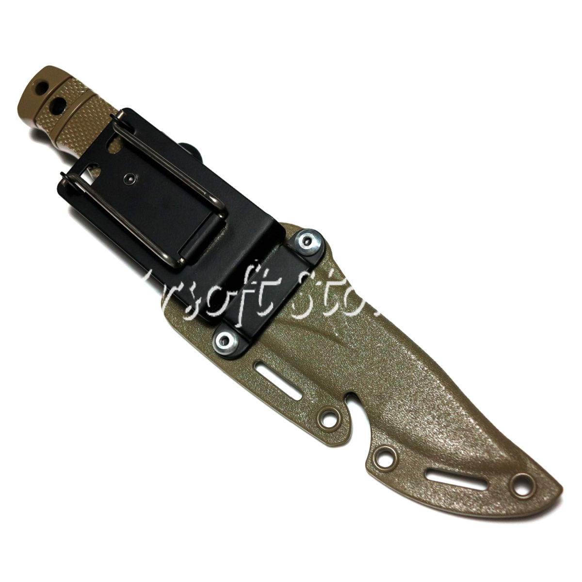 Airsoft Wargame Combat Gear CYMA Dummy Plastic M37 Seal Pup Knife with Sheath Tan (HY-016)