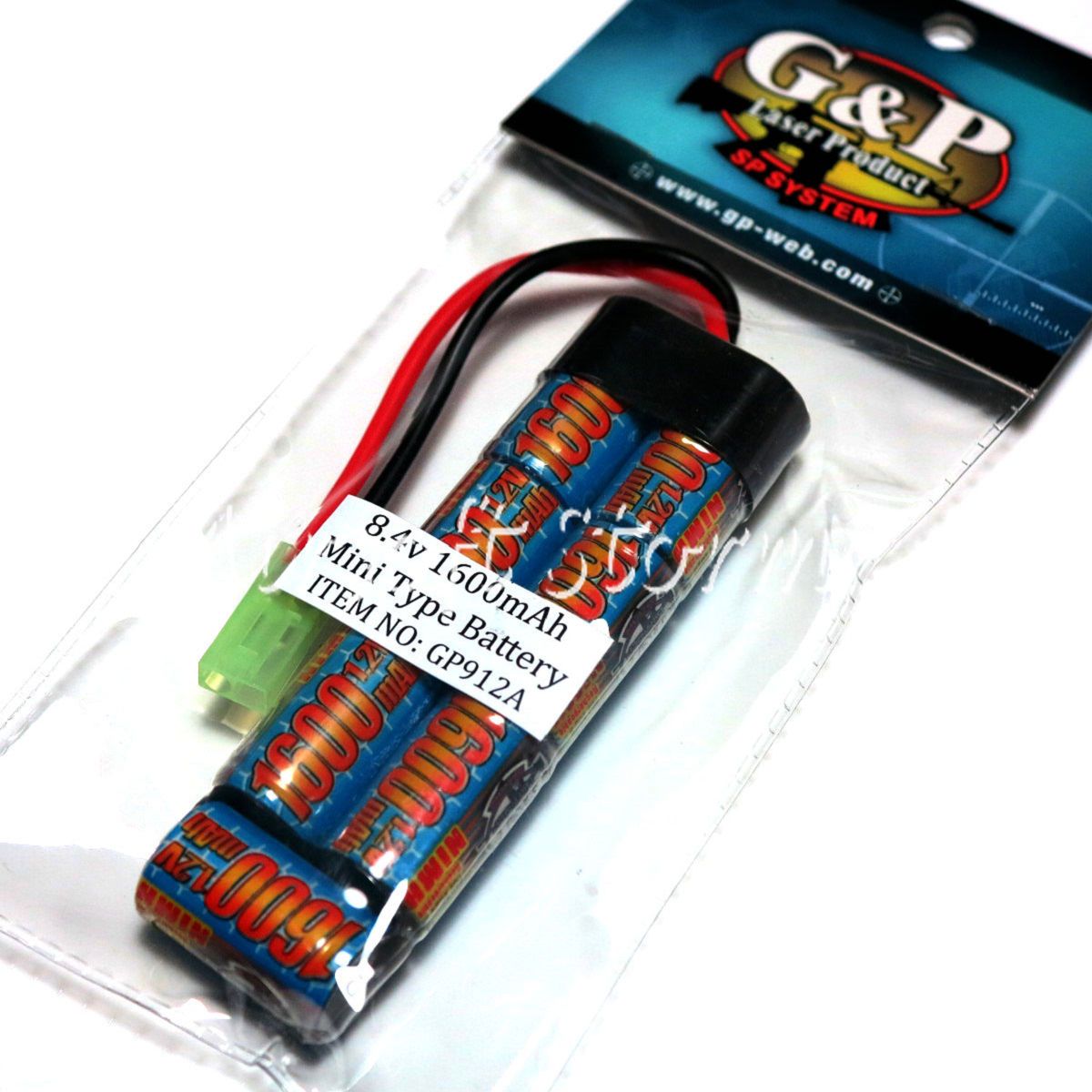 G&P 8.4V 1600mAh Ni-MH Mini Type Battery GP912A - Click Image to Close