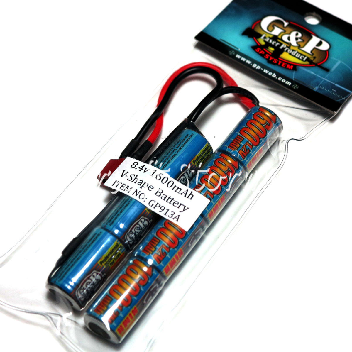G&P 8.4V 1600mAh Ni-MH CQB/R T-Plug Battery GP913A - Click Image to Close