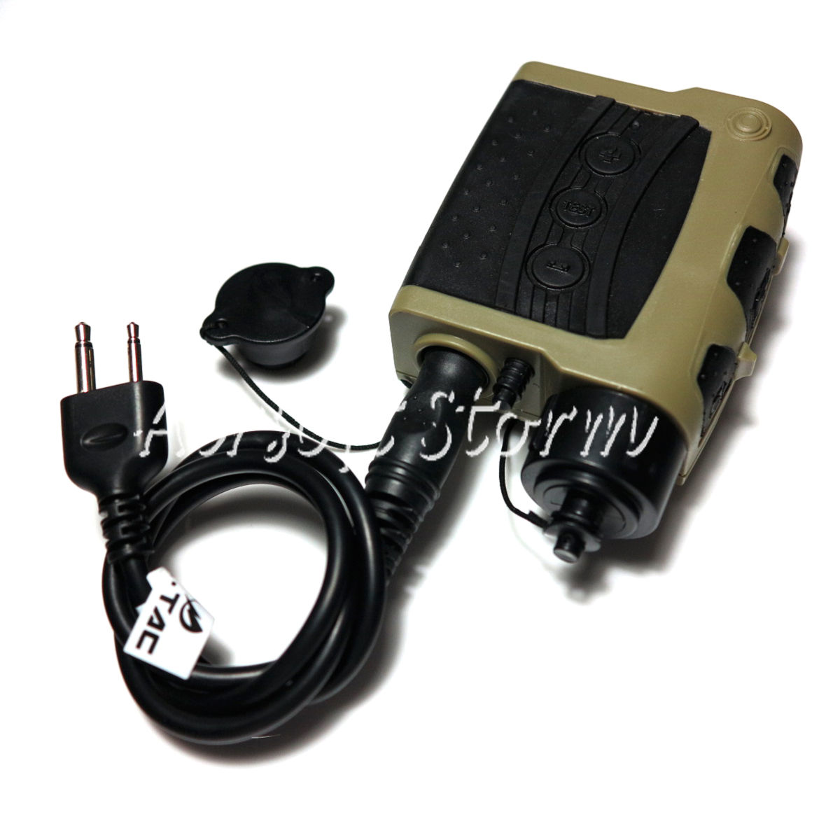 Airsoft SWAT Communications Gear Z Tactical ZQUIET PRO PTT & Wire for ICOM 2-pin Radio