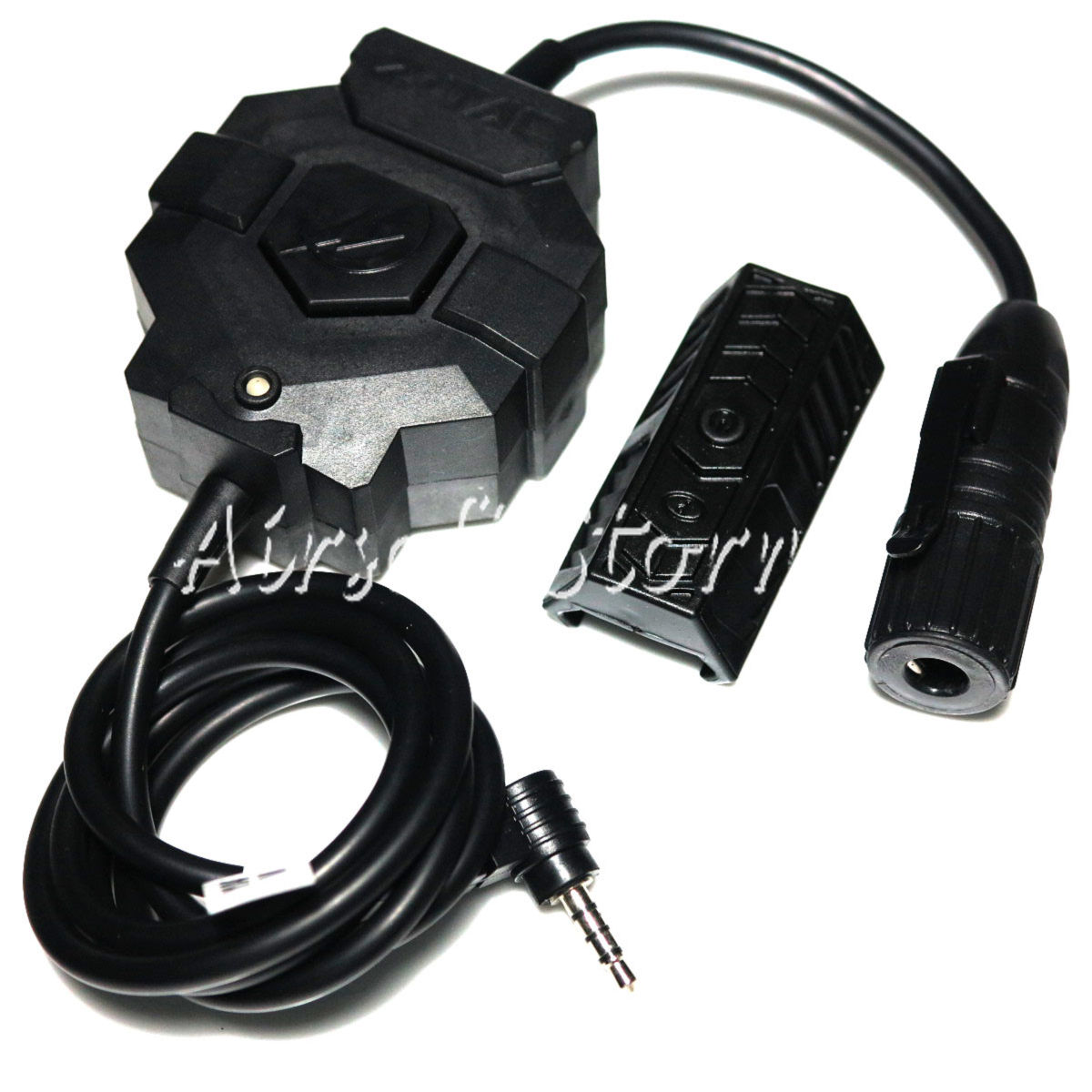 Airsoft Gear SWAT Z Tactical Wireless Headset Cable & PTT for Yaesu Radio