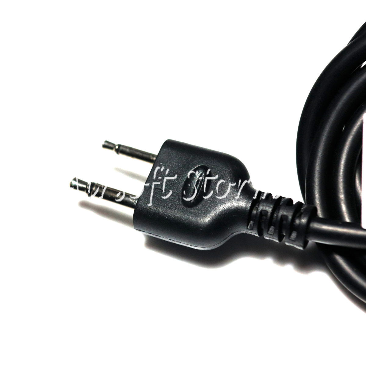 Airsoft Gear SWAT Z Tactical Wireless Headset Cable & PTT for ICOM 2 Pin Radio - Click Image to Close