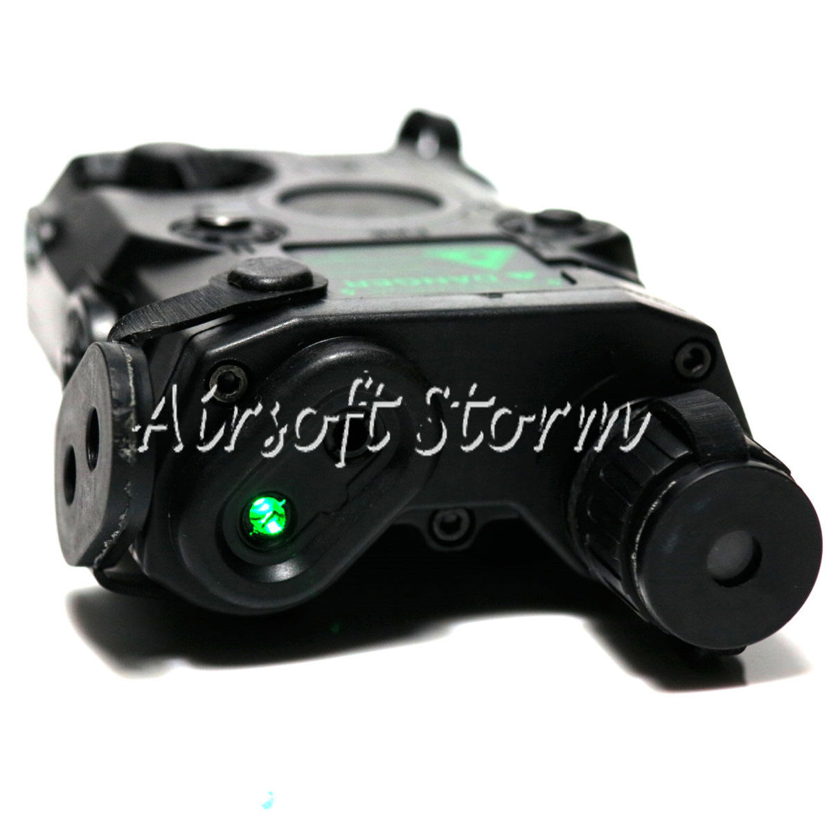 Tactical Gear FMA AN/PEQ-15 Green Dot Laser & LED Flashlight Black