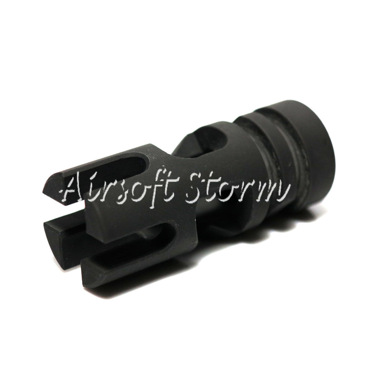 Shooting Gear Army Force Tactical FSC556 Type Steel Flash Hider 14mm CCW Black - Click Image to Close
