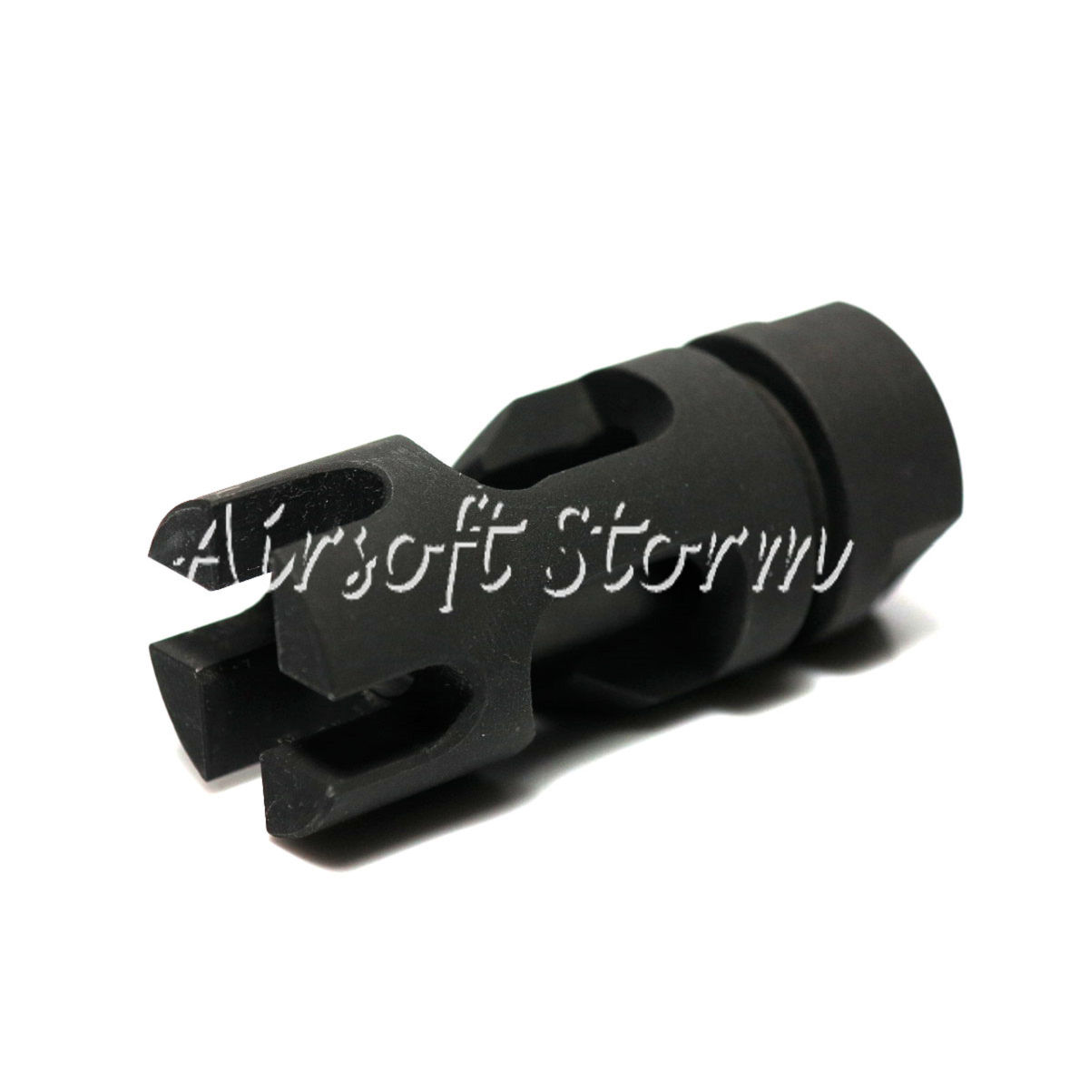 Shooting Gear Army Force PWS FSC556 Type Steel Flash Hider 14mm CCW Black - Click Image to Close