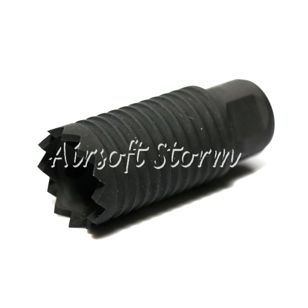 Shooting Gear Army Force Claymore Type Steel Flash Hider 14mm CCW Black - Click Image to Close