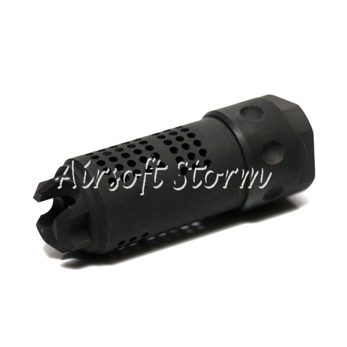 Shooting Gear Army Force 5.56 MAMS Type Steel Flash Hider 14mm CCW Black - Click Image to Close
