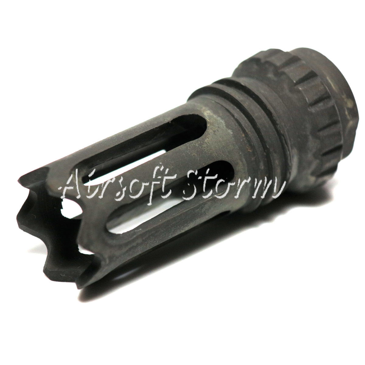 Shooting Gear Army Force AAC Style Type Steel Flash Hider 14mm CCW Black
