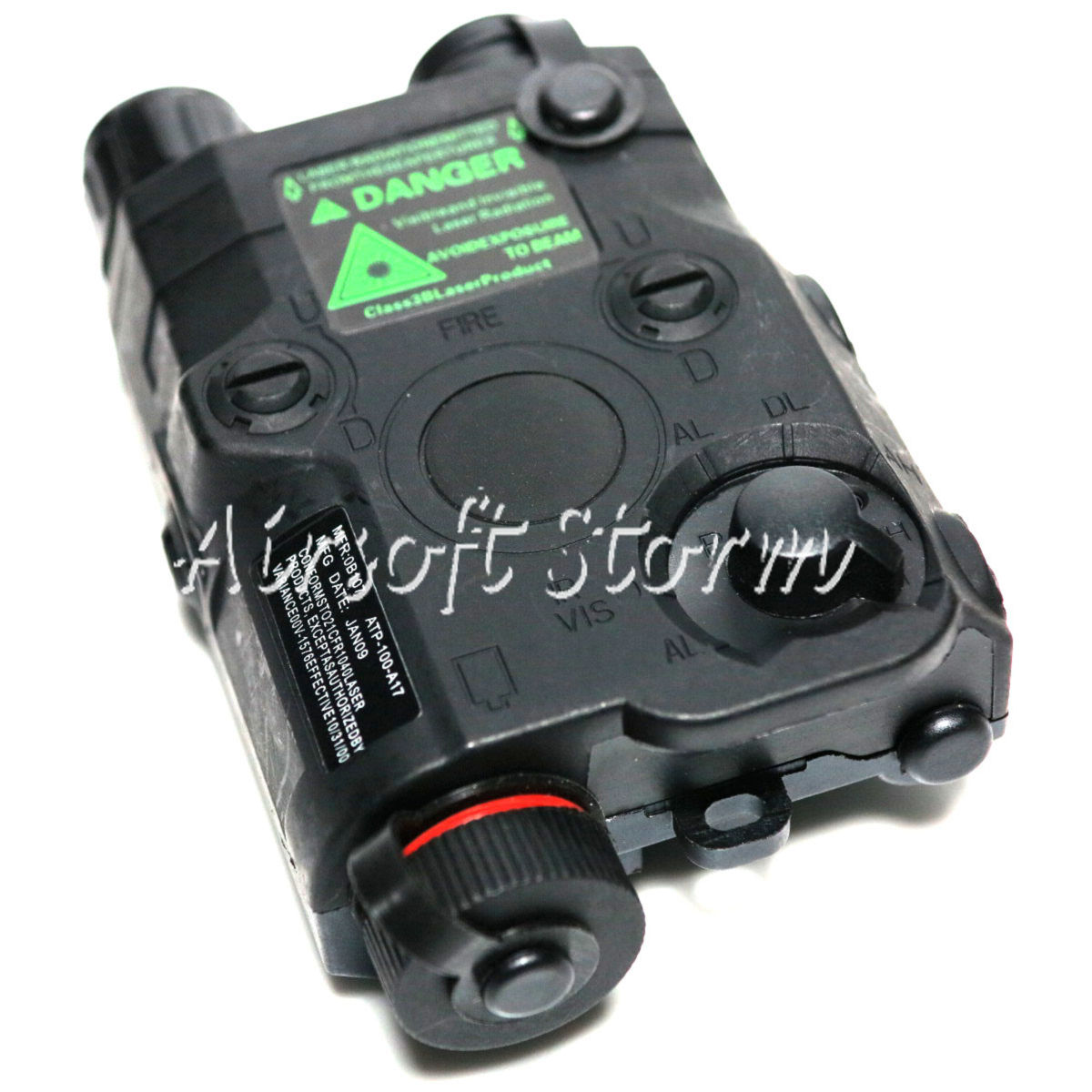 Tactical Gear FMA AN/PEQ 15 Style Box Black with Green Laser - Click Image to Close