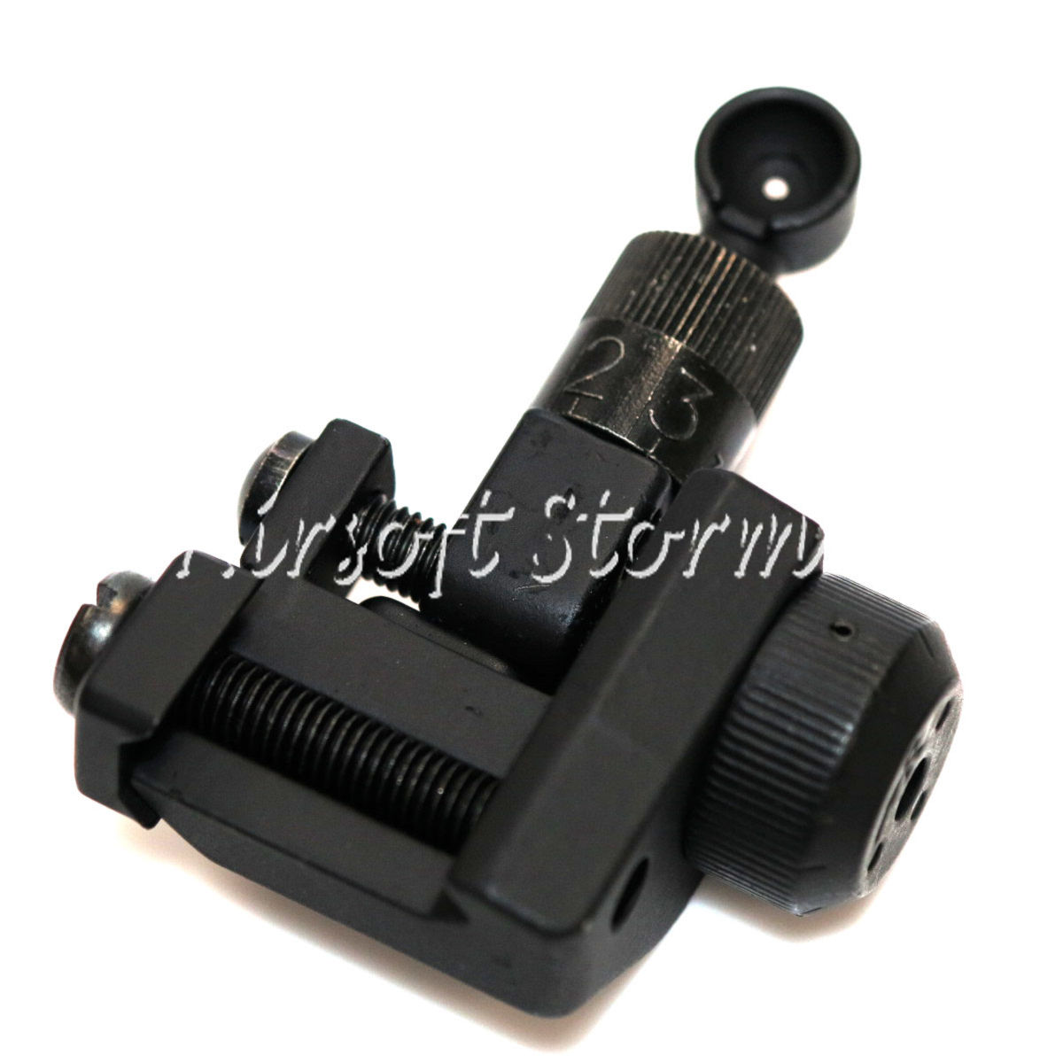 Airsoft AEG Gear D-Boys Knight's KAC Type 600M Flip Up Rear Sight - Click Image to Close