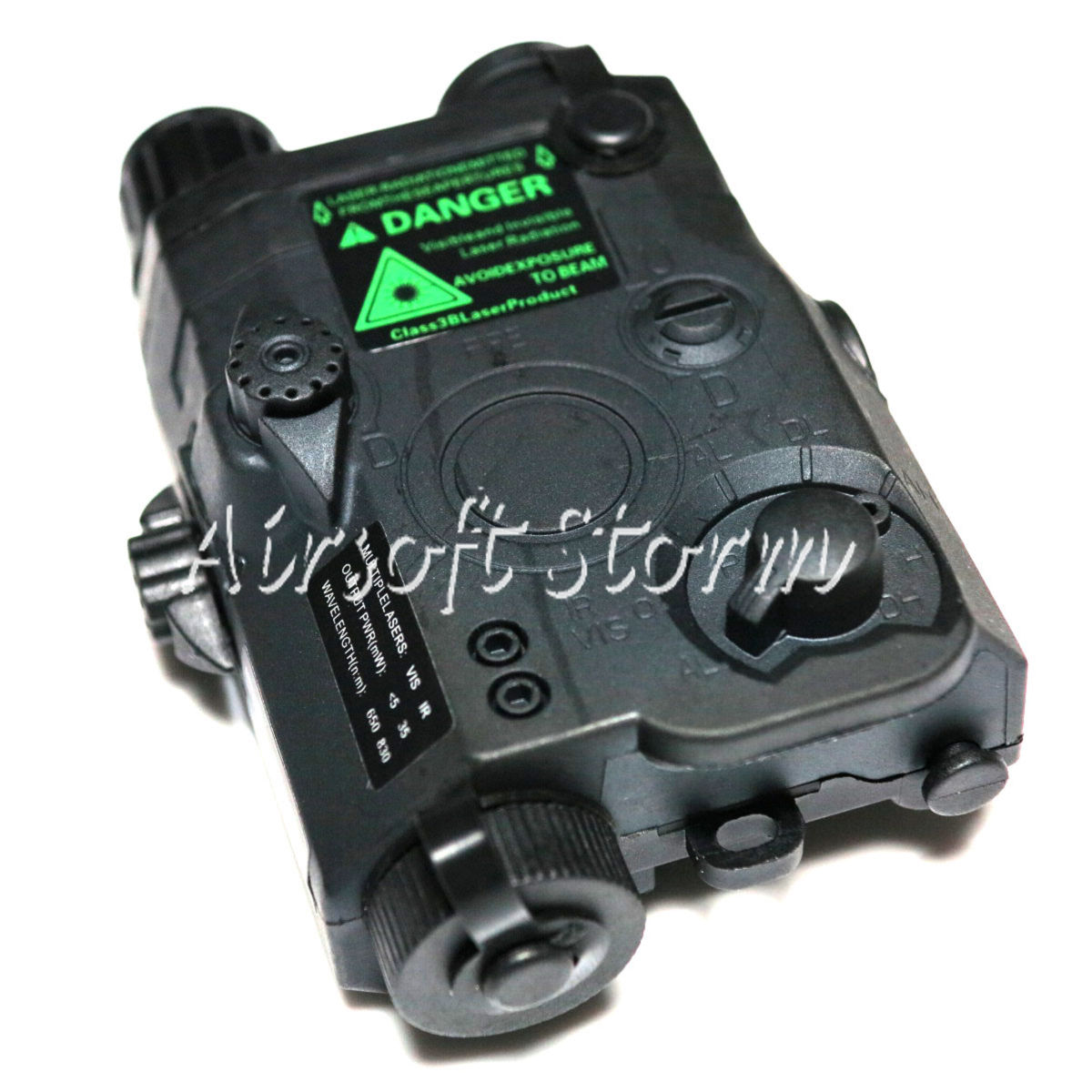 Airsoft Tactical Gear FMA AN/PEQ 15 LA Style Box Black with Green Laser