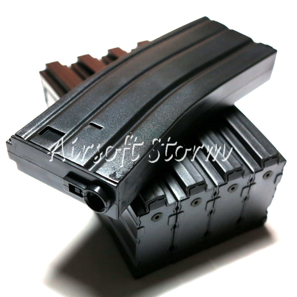 Shooting Gear 5pcs Pack Box Set E&C 30rd M4/M16 AEG Magazine Black - Click Image to Close