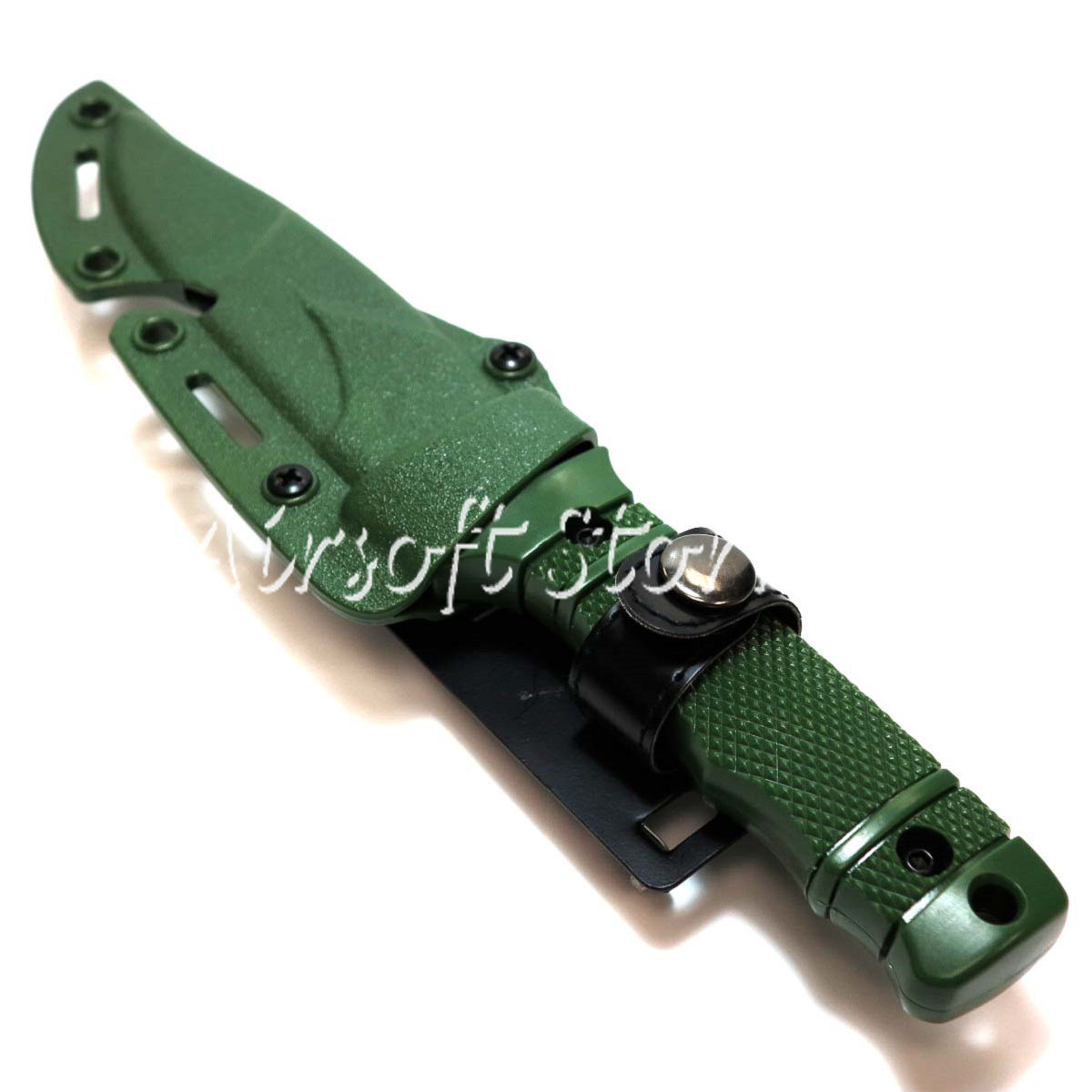 Airsoft Wargame CYMA Dummy Plastic M37 Seal Pup Knife with Sheath Olive Drab OD (HY-016) - Click Image to Close