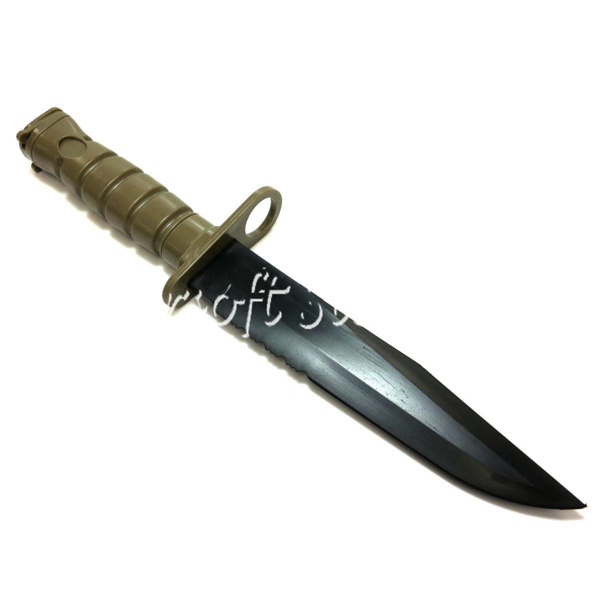 Airsoft Wargame Combat Gear CYMA Dummy Plastic M10 Knife Dark Earth (HY-018) - Click Image to Close