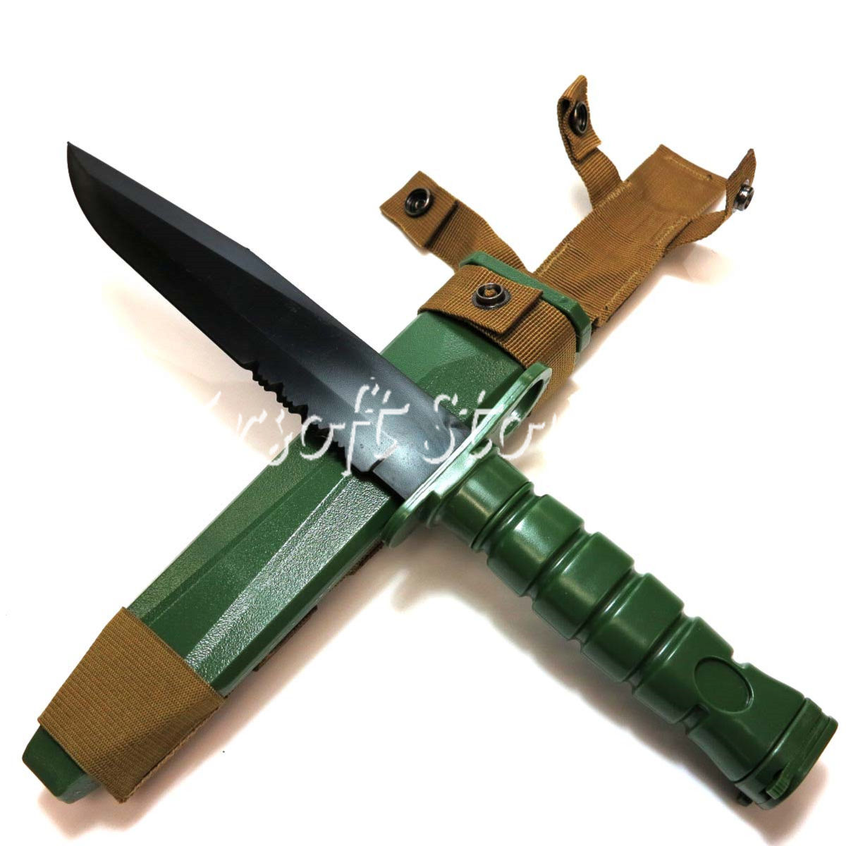 Airsoft Wargame Combat Gear CYMA Dummy Plastic M10 Knife Olive Drab OD (HY-018)