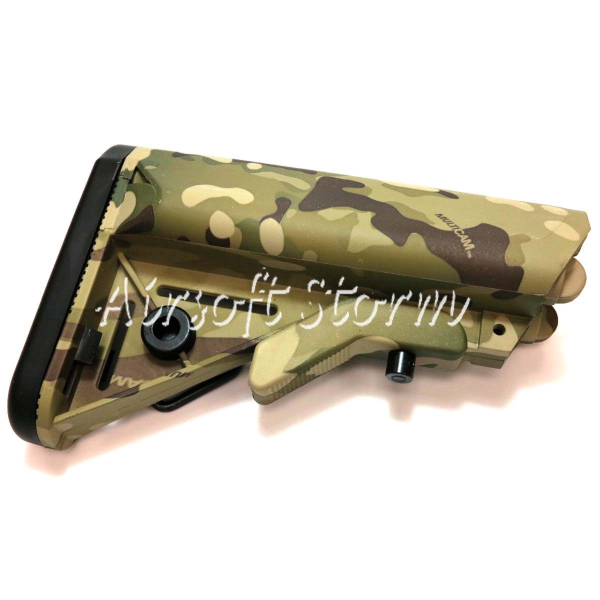 Airsoft Tactical Gear APS ASR Crane Airsoft AEG Stock With Sling Swivel Multi Camo