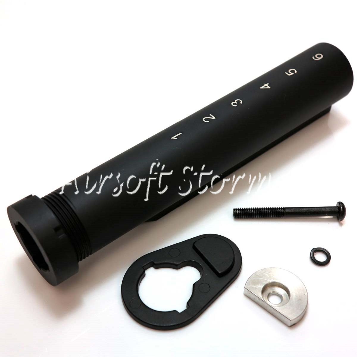 Airsoft Tactical Gear APS ASR Metal Buttstock Tube 6 Position Stock Pipe For M Series AEG