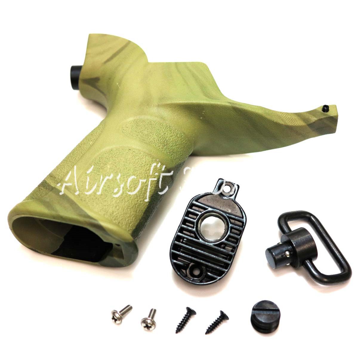 Airsoft Tactical Gear APS Hakkotsu QD Sling Airsoft Toy Grip A-TACS FG Camo - Click Image to Close