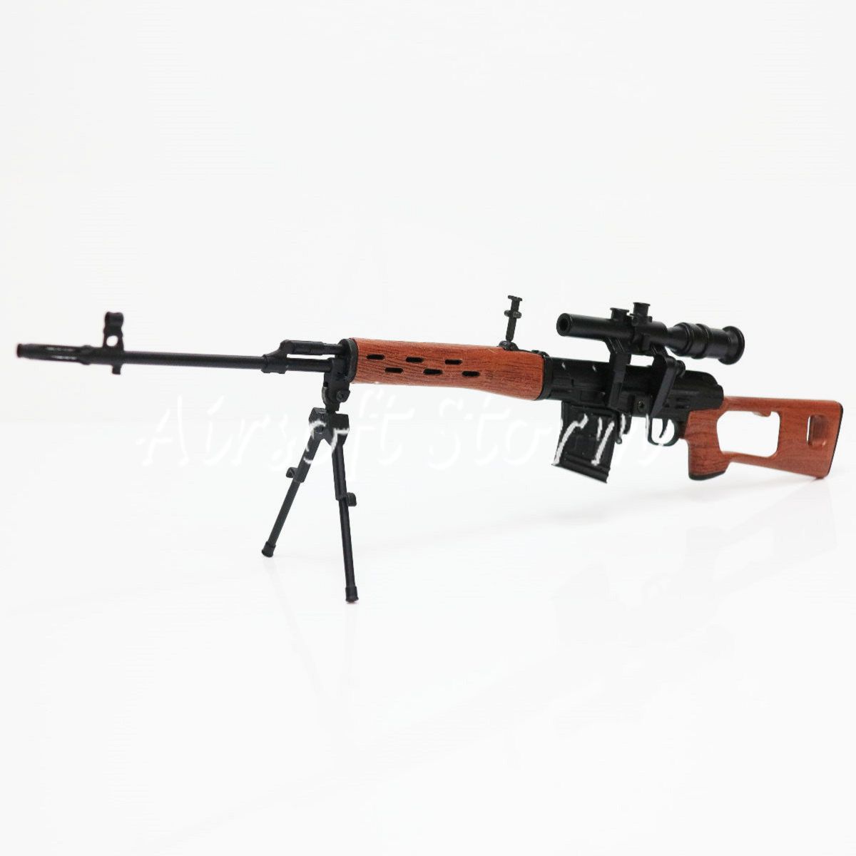 Army Force AF-MC0015 Figure Toy Dummy Model Kit 1:6 Dragunov SVD Sniper Rifle Black/Brown