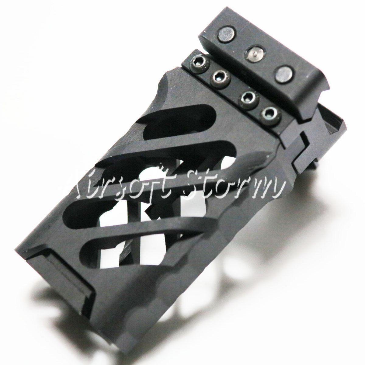 Airsoft Tactical Gear 5KU Quick Detach QD Ultralight Vertical Grip -45 Black - Click Image to Close